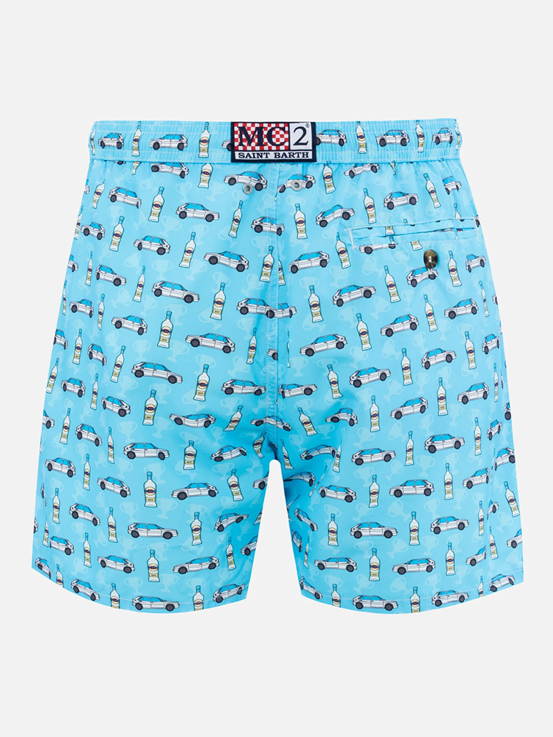 Herren-Badeshorts aus leichtem Stoff Lighting Micro Fantasy mit Lancia Delta-Aufdruck | LANCIA SONDEREDITION
