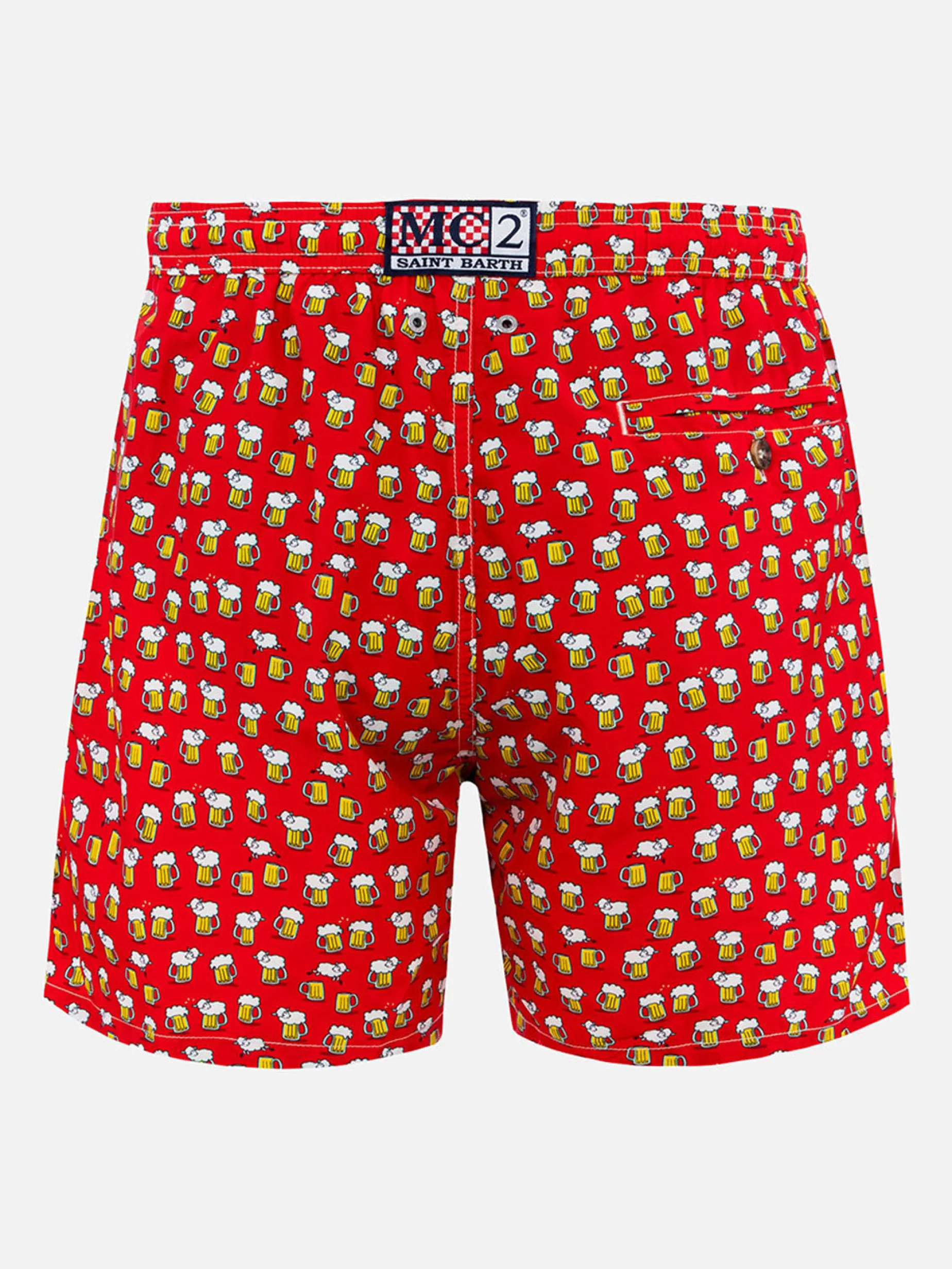 Herren-Badeshorts aus leichtem Stoff Lighting Micro Fantasy mit Bierdruck