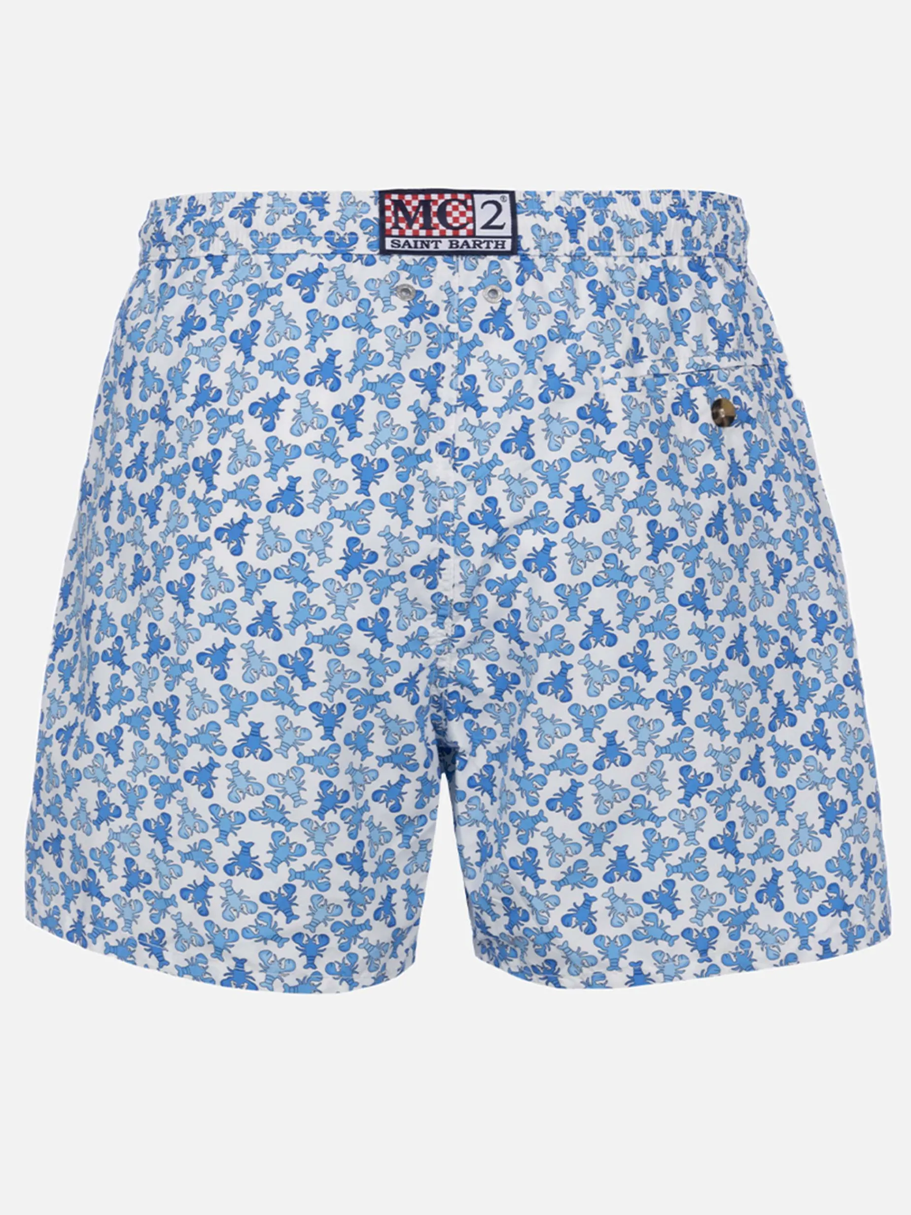 Herren-Badeshorts aus leichtem Stoff Lighting Micro Fantasy mit Hummer-Print