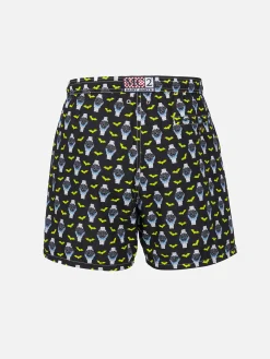 Herren-Badeshorts aus leichtem Stoff Lighting Micro Fantasy mit Uhrenaufdruck