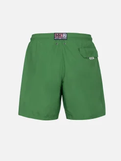 Herren-Badeshorts aus leichtem Stoff in Grasgrün Lighting Pantone | PANTONE-SONDERAUSGABE