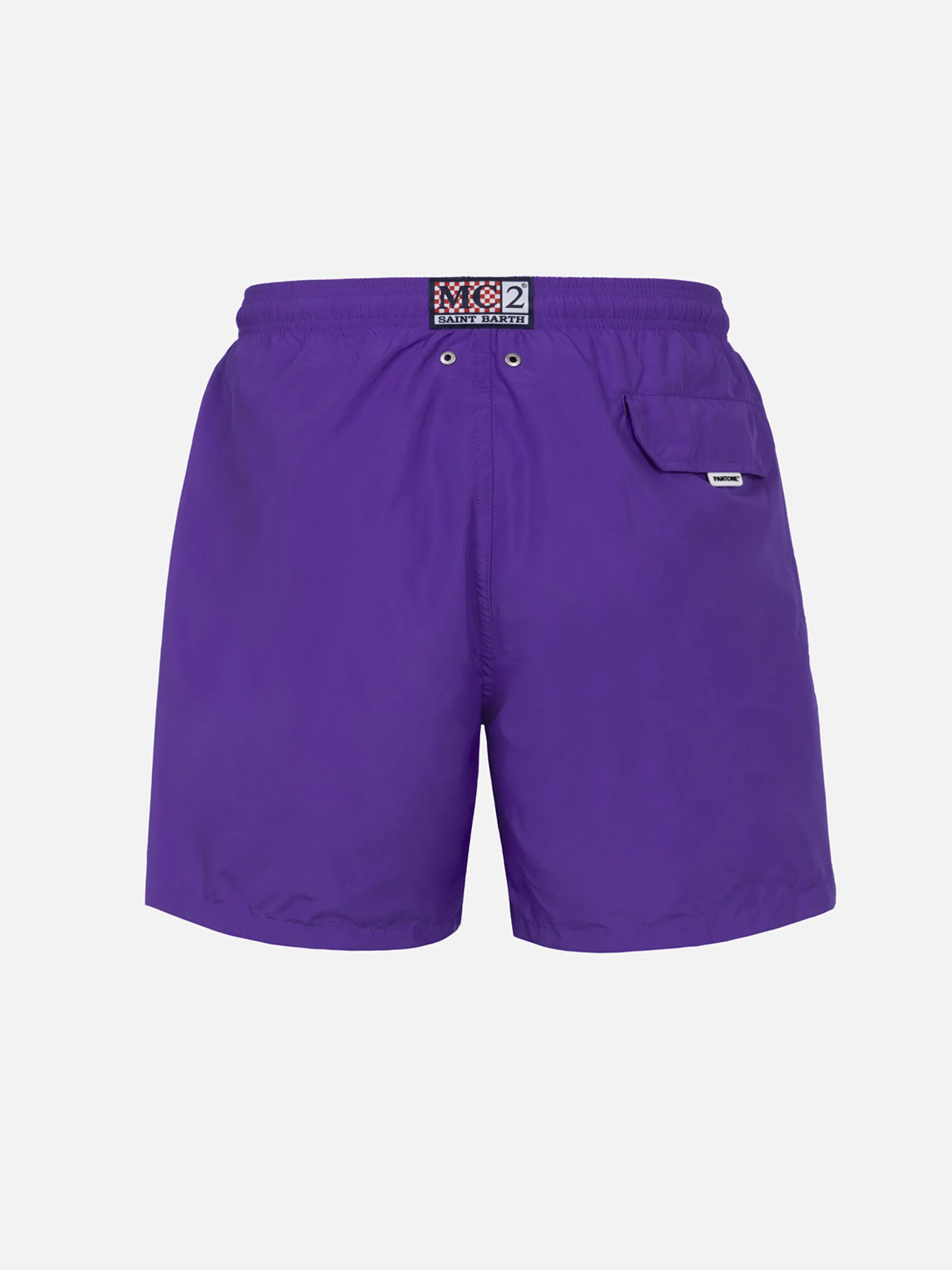 Herren-Badeshorts aus leichtem Stoff in Lila Lighting Pantone | PANTONE-SONDERAUSGABE