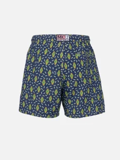 Herren-Badeshorts aus leichtem Stoff Lighting Micro Fantasy mit Uhrenaufdruck