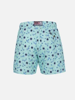 Herren-Badeshorts aus leichtem Stoff Lighting Micro Fantasy mit Uhrenaufdruck