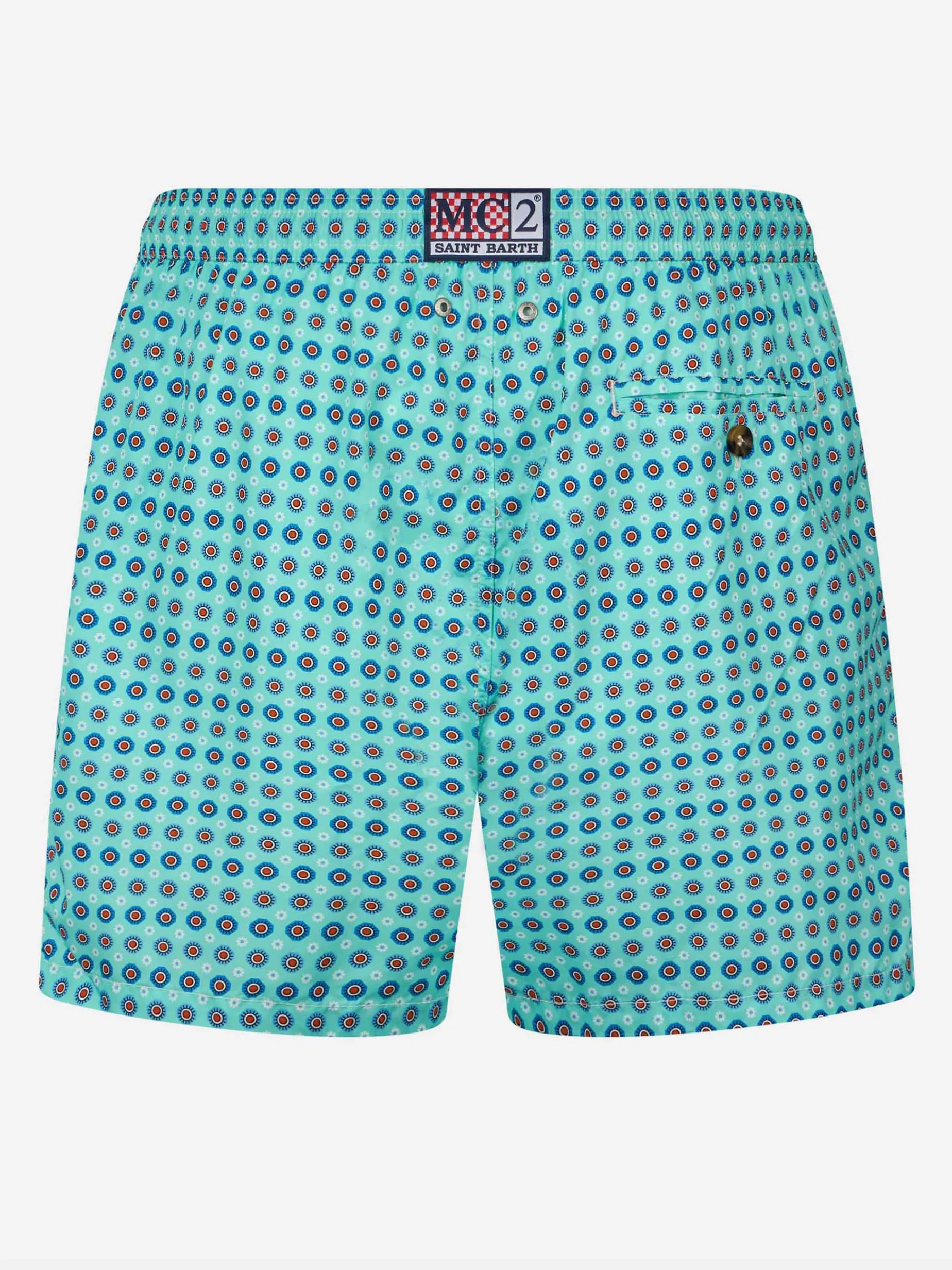 Herren-Badeshorts aus leichtem Stoff Lighting Micro Fantasy mit Krawatten-Print