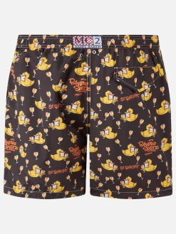 Herren-Badeshorts aus leichtem Stoff Lighting mit Cryptopuppets-Aperitif-Aufdruck | CRYPTOPUPPET-SONDERAUSGABE