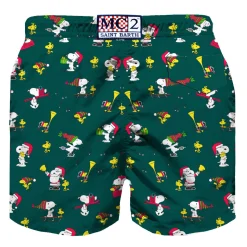 Herren-Badeshorts aus leichtem Stoff mit Snoopy Padel-Aufdruck | SNOOPY – PEANUTS™ SONDEREDITION