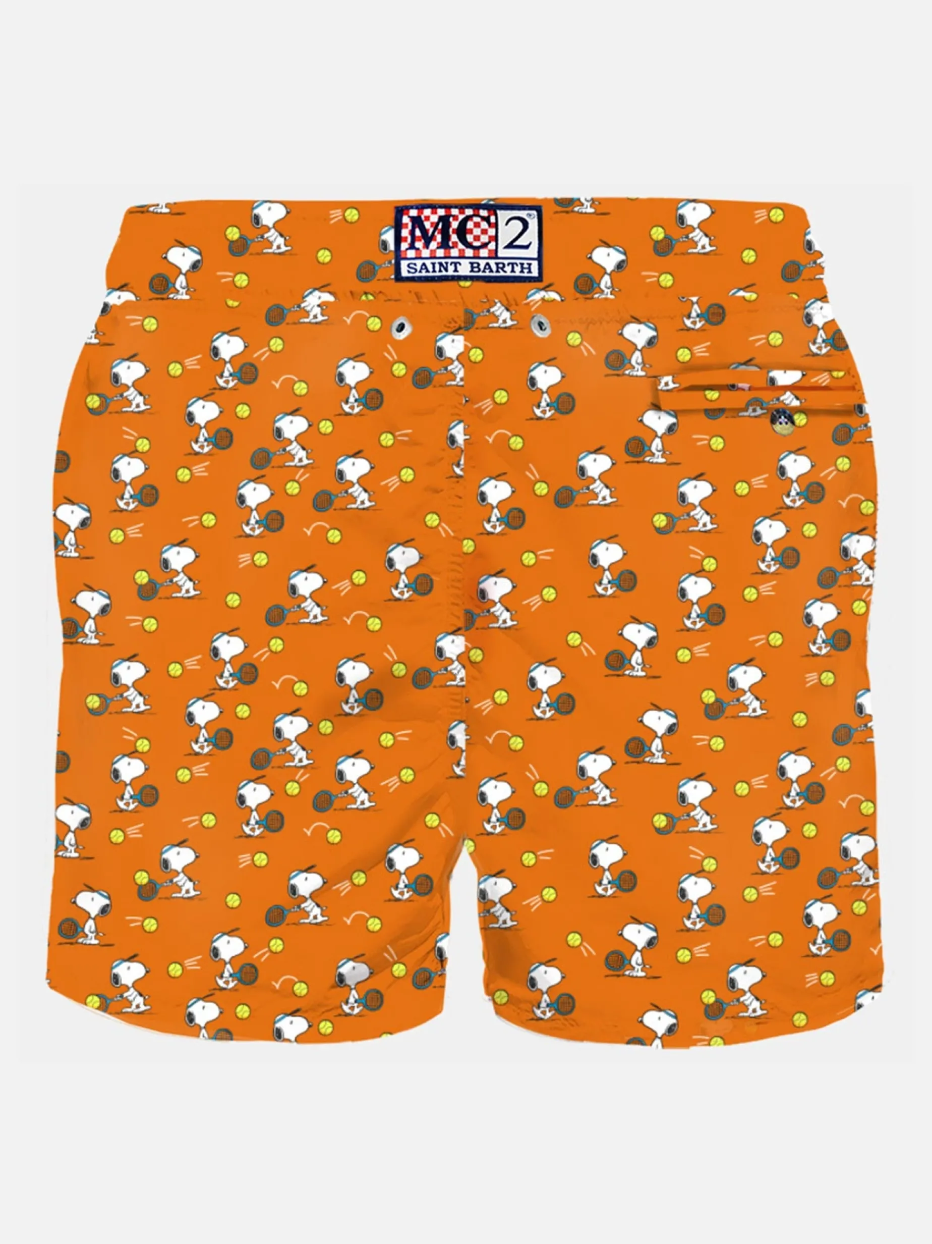 Herren-Badeshorts aus leichtem Stoff mit Tennis-Snoopy-Aufdruck | SNOOPY – PEANUTS™ SONDEREDITION