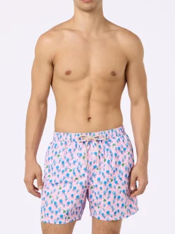 Herren-Badeshorts aus leichtem Stoff Lighting Micro Fantasy mit Quallen-Print