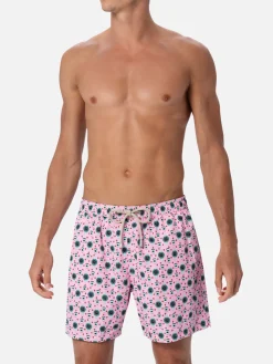 Herren-Badeshorts aus leichtem Stoff Lighting Micro Fantasy mit Uhrenaufdruck