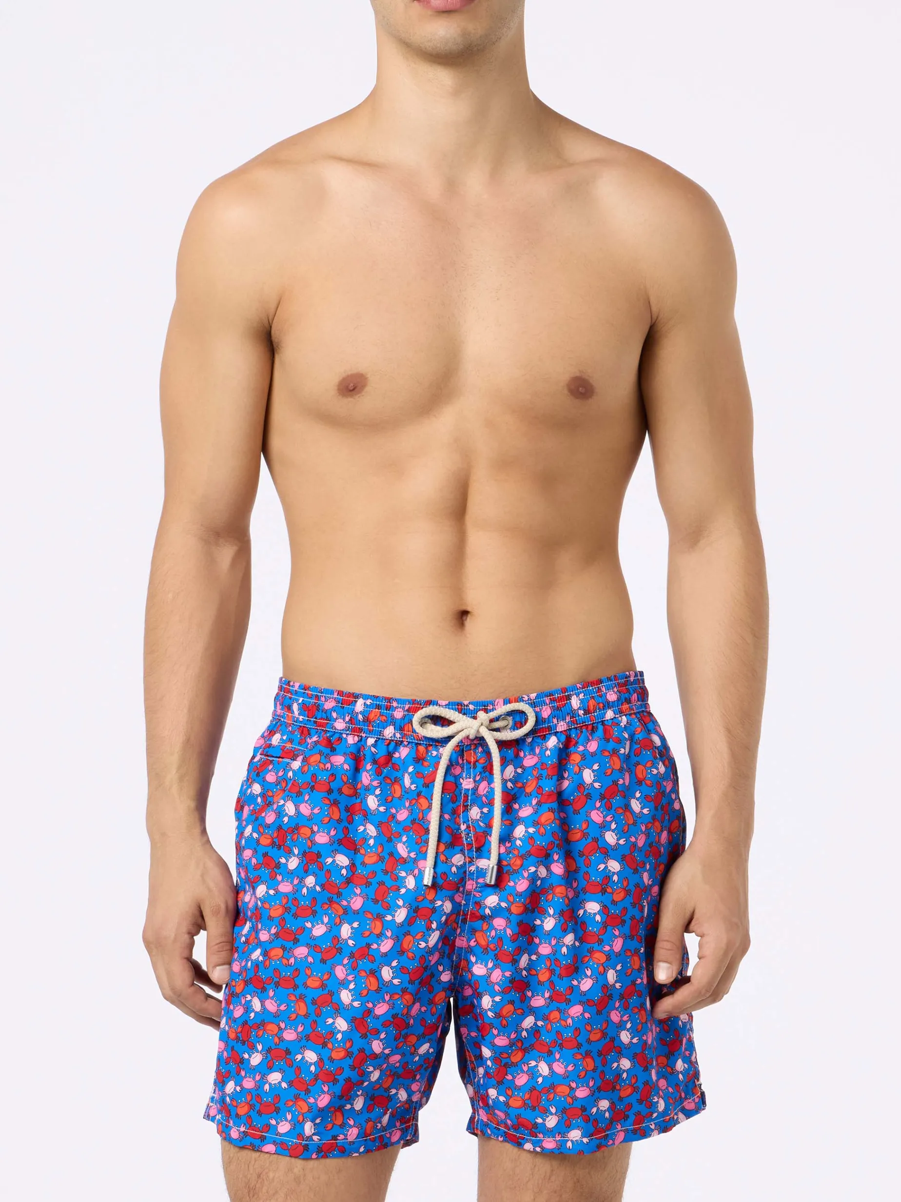 Herren-Badeshorts aus leichtem Stoff Lighting Micro Fantasy mit Krabben-Print