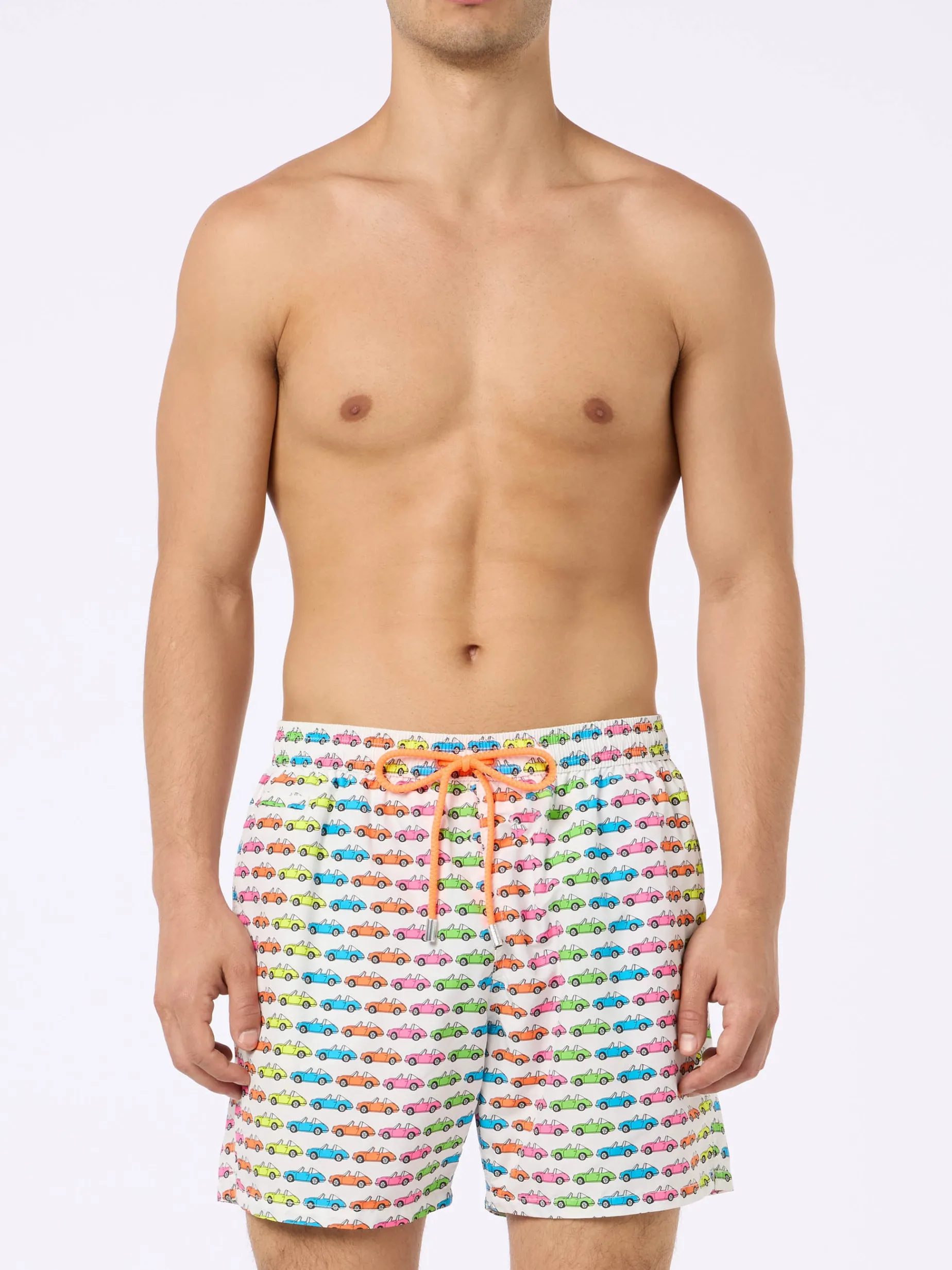 Herren-Badeshorts aus leichtem Stoff Lighting Micro Fantasy mit Auto-Aufdruck