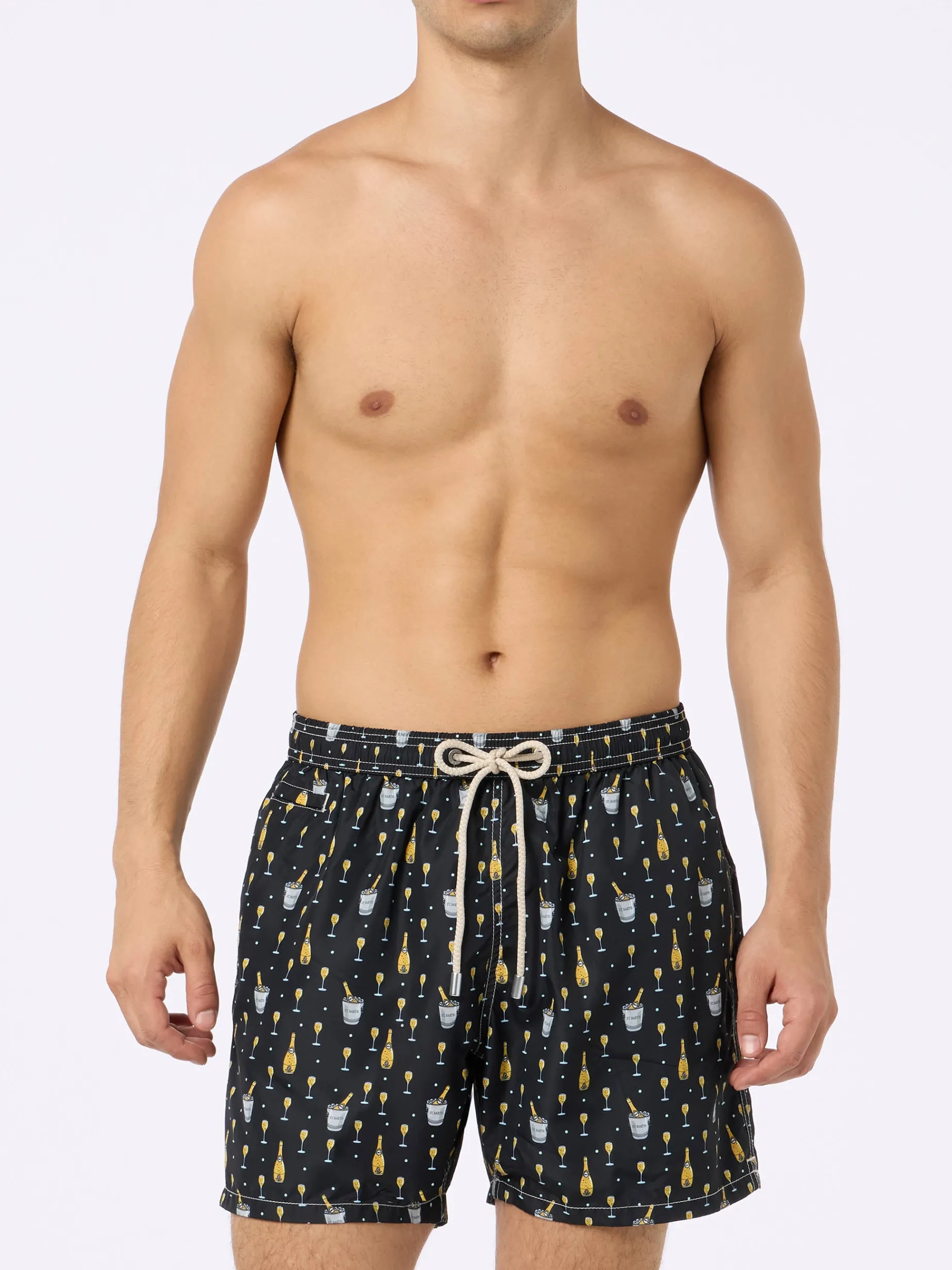 Herren-Badeshorts aus leichtem Stoff Lighting Micro Fantasy mit Bollicine-Aufdruck