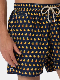 Herren-Badeshorts aus leichtem Stoff Lighting Micro Fantasy mit Entenprint