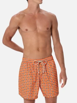 Herren-Badeshorts aus leichtem Stoff Lighting Micro Fantasy mit Autos-Aufdruck
