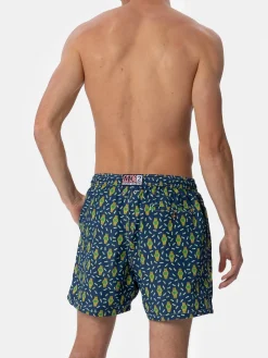 Herren-Badeshorts aus leichtem Stoff Lighting Micro Fantasy mit Uhrenaufdruck