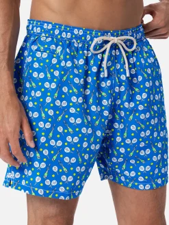 Herren-Badeshorts aus leichtem Stoff Lighting Micro Fantasy mit Padel-Gewinner-Aufdruck