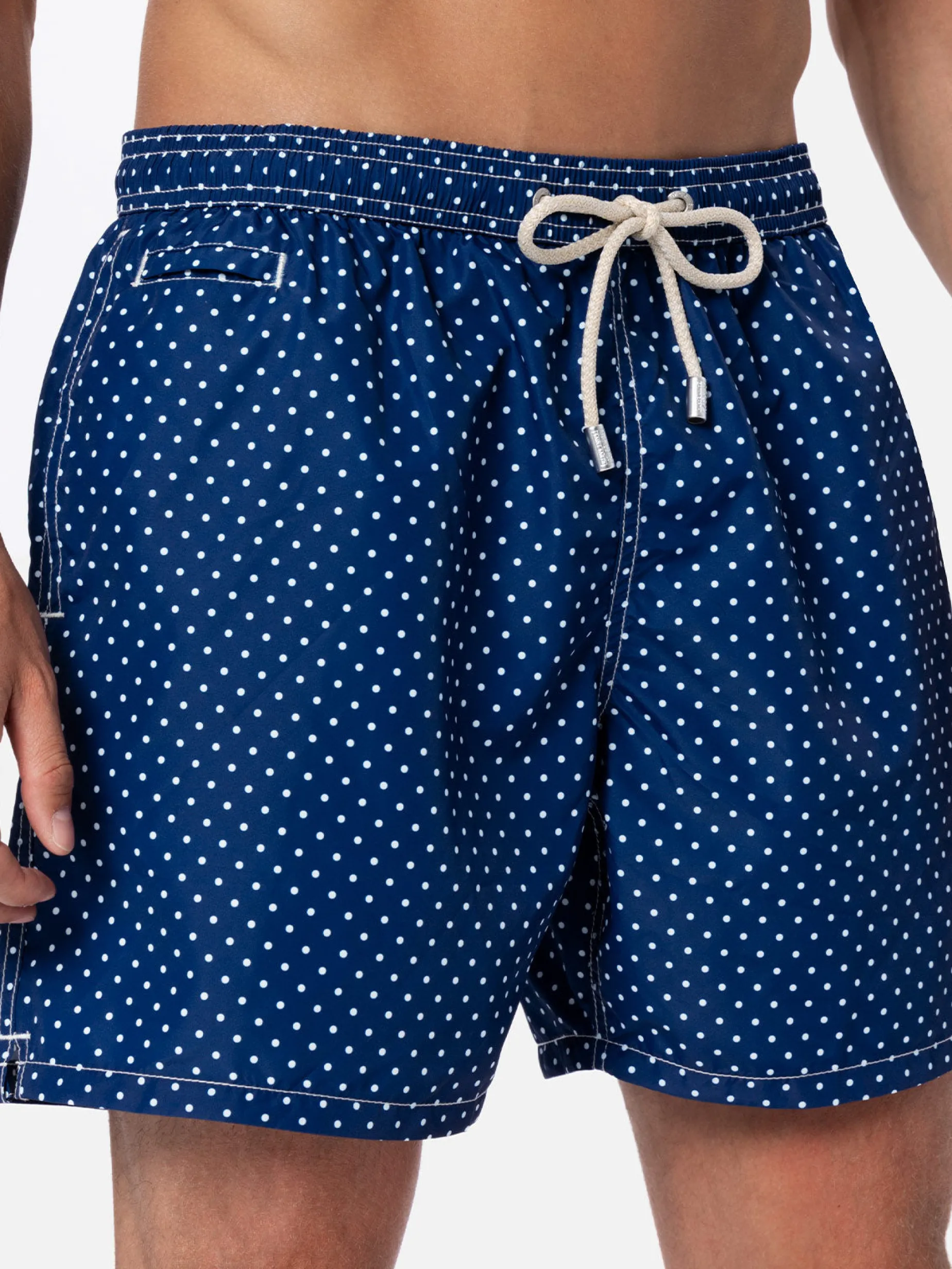Herren-Badeshorts aus leichtem Stoff Lighting Micro Fantasy mit Polka-Dots-Print