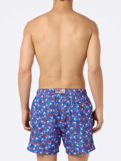 Herren-Badeshorts aus leichtem Stoff Lighting Micro Fantasy mit Krabben-Print