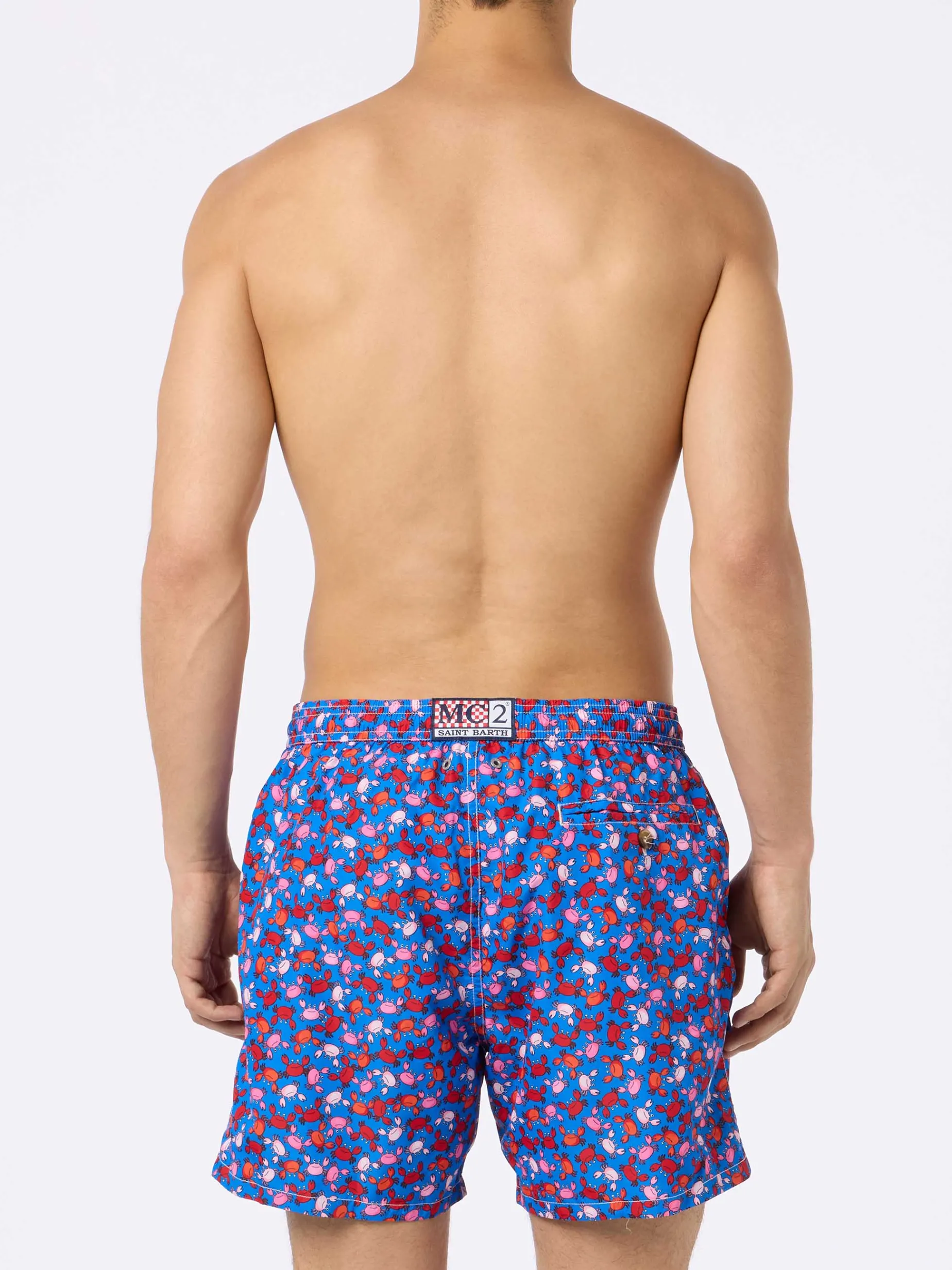 Herren-Badeshorts aus leichtem Stoff Lighting Micro Fantasy mit Krabben-Print