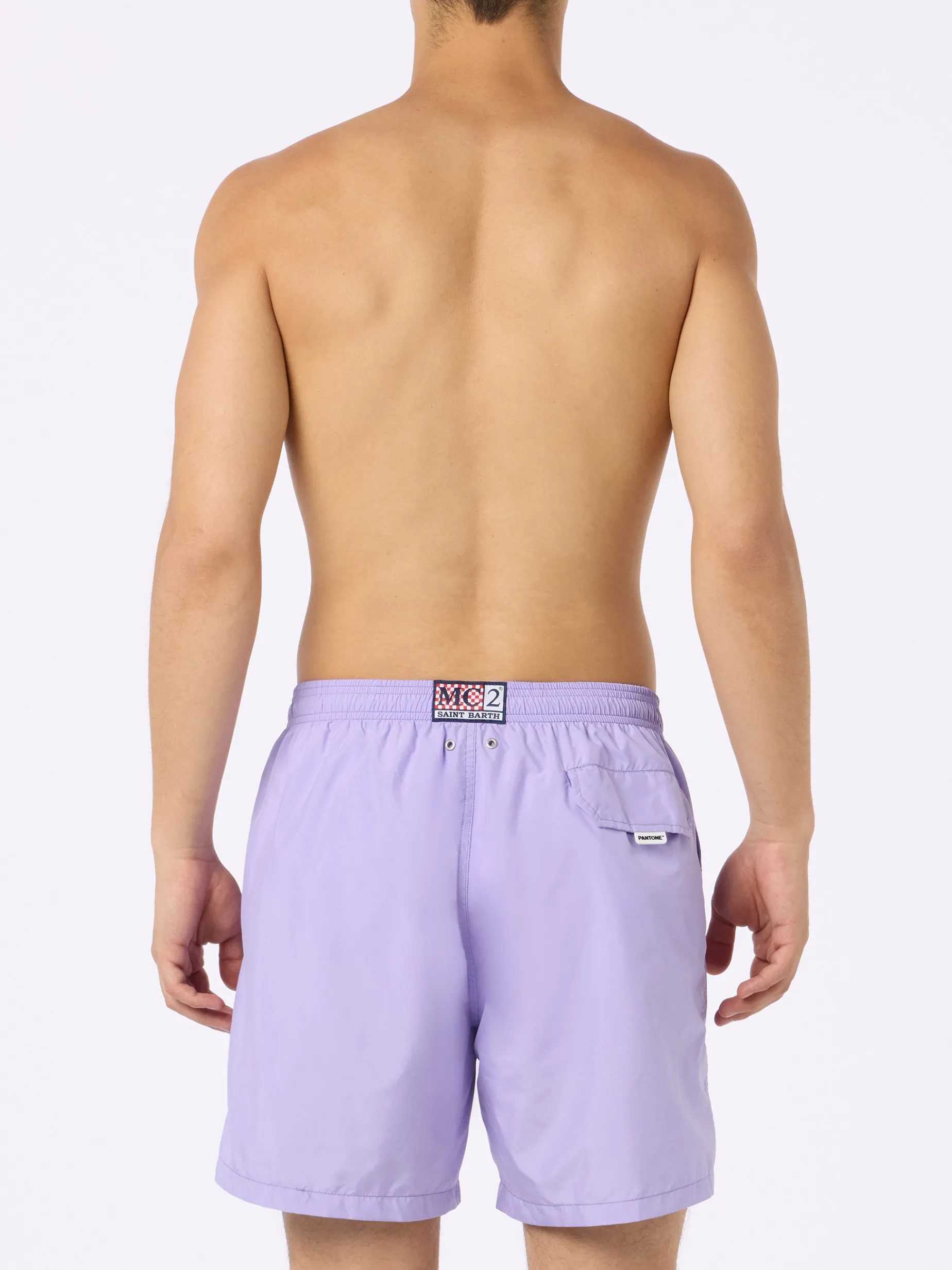 Herren-Badeshorts aus leichtem Stoff in Lila Lighting Pantone | PANTONE-SONDERAUSGABE
