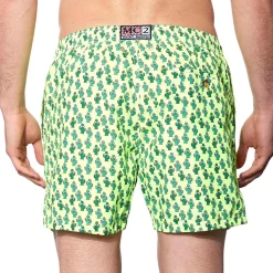 Herren-Badeshorts aus leichtem Stoff mit Kaktusmuster