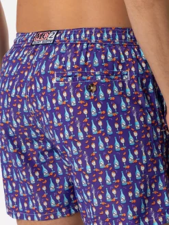 Herren-Badeshorts aus leichtem Stoff mit Aperol Spritz-Aufdruck | APEROL SONDEREDITION