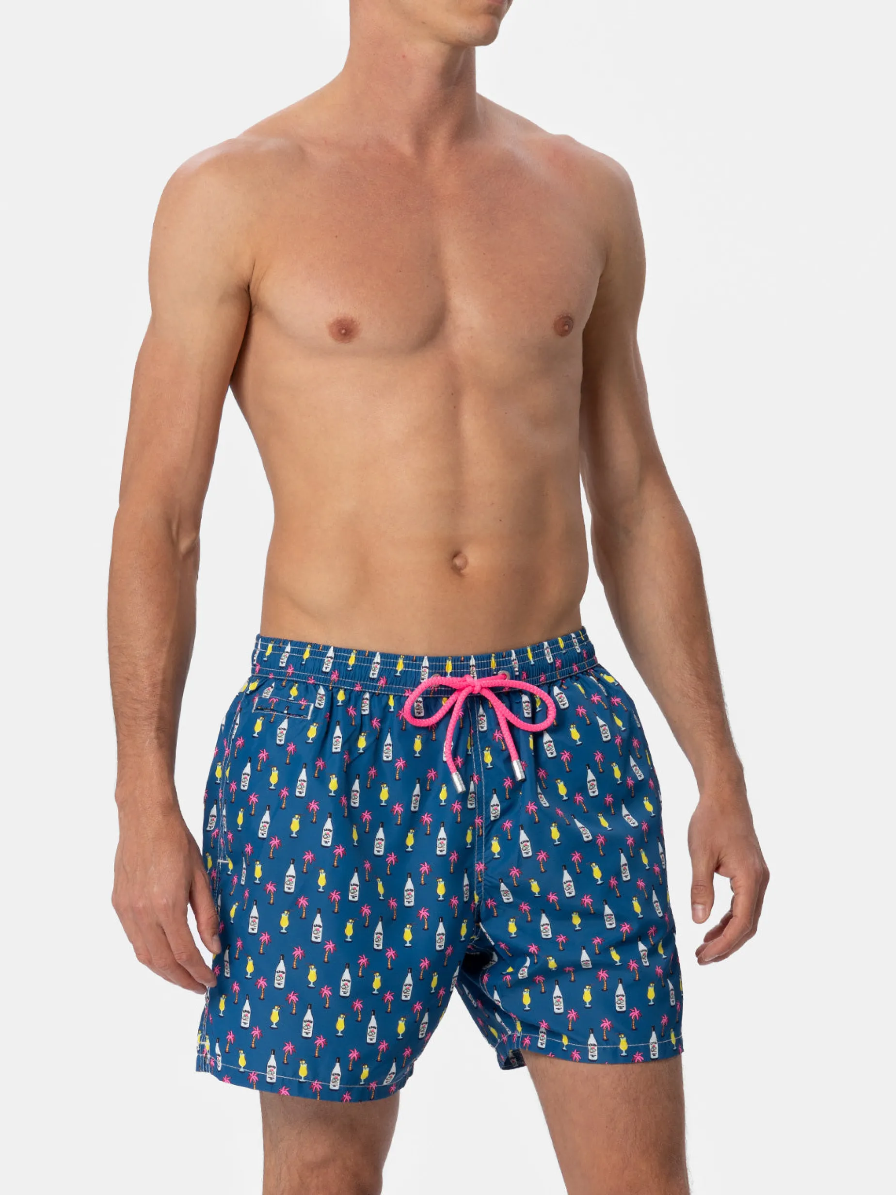 Herren-Badeshorts aus leichtem Stoff Lighting Micro Fantasy mit Cocktail-Print