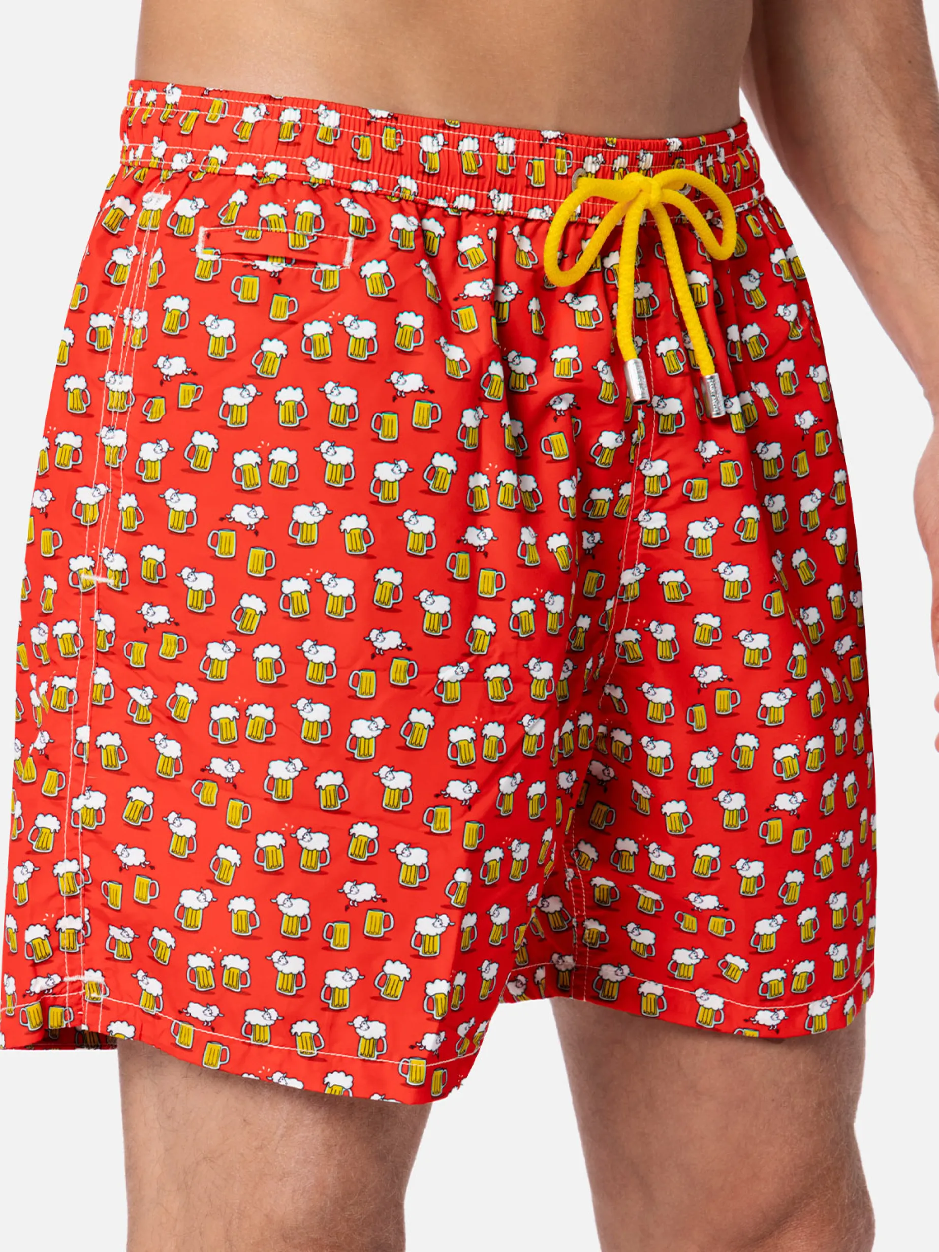 Herren-Badeshorts aus leichtem Stoff Lighting Micro Fantasy mit Bierdruck