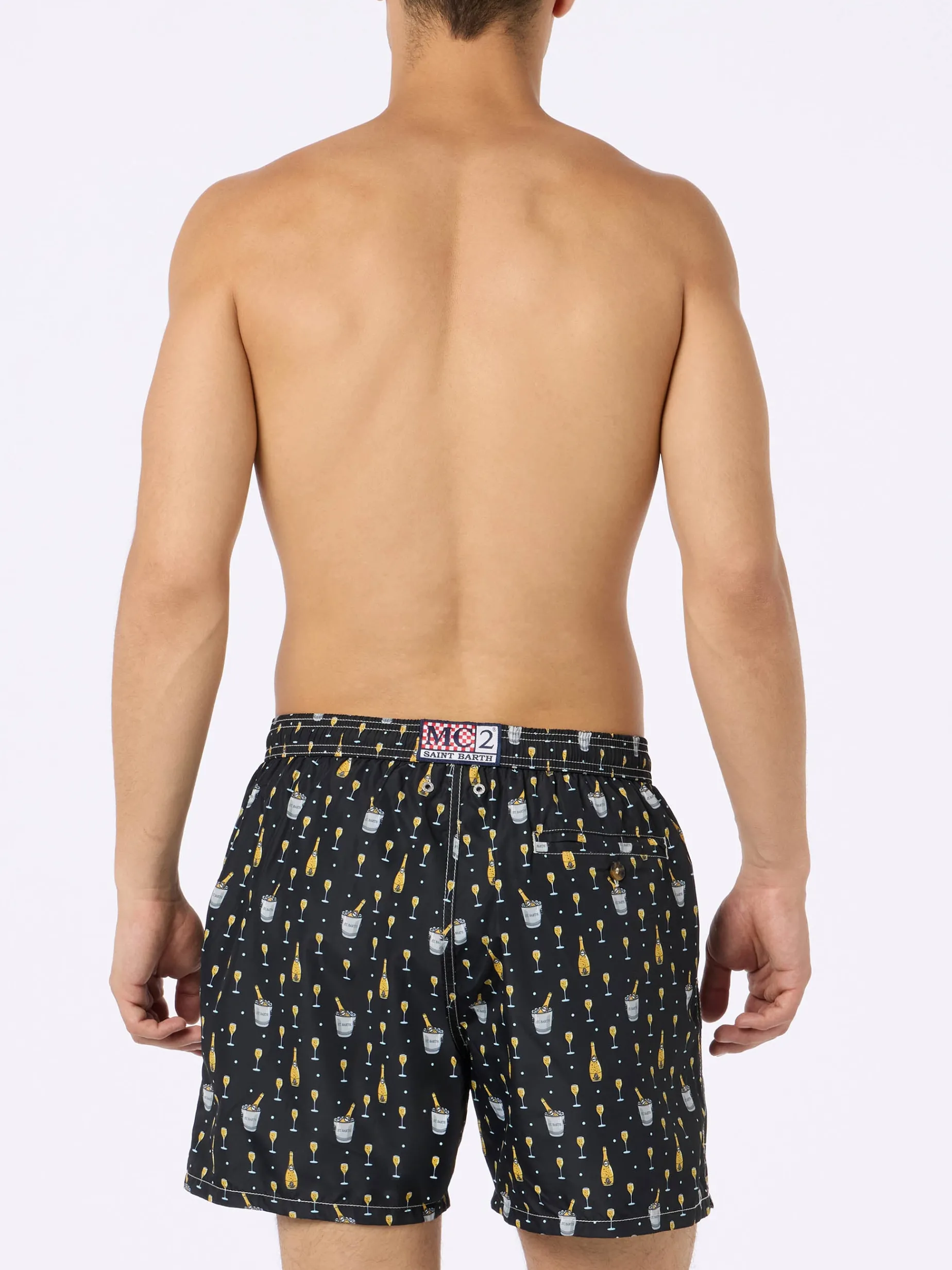 Herren-Badeshorts aus leichtem Stoff Lighting Micro Fantasy mit Bollicine-Aufdruck