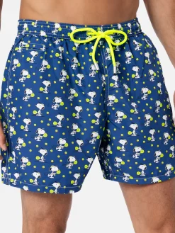 Herren-Badeshorts aus leichtem Stoff Lighting Micro Fantasy mit Snoopy-Padel-Aufdruck | SNOOPY PEANUTS™ SONDEREDITION