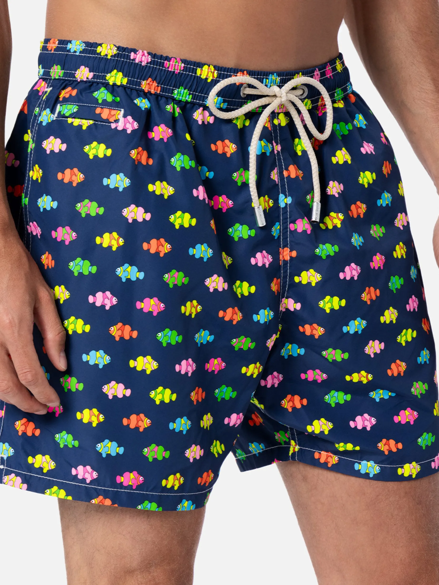 Herren-Badeshorts aus leichtem Stoff Lighting Micro Fantasy mit Clownfisch-Aufdruck