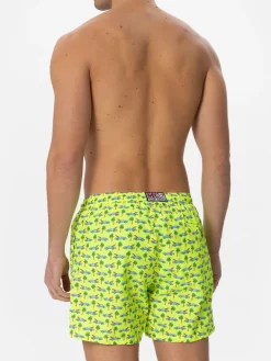 Herren-Badeshorts aus leichtem Stoff mit Surfcar-Aufdruck