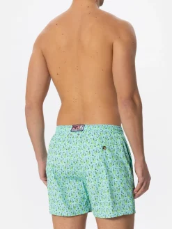 Herren-Badeshorts aus leichtem Stoff mit Mojito-Print