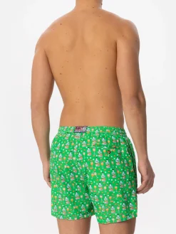 Herren-Badeshorts aus leichtem Stoff mit Gin-Print | PORTOFINO DRY GIN SONDEREDITION