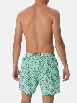 Herren-Badeshorts aus leichtem Stoff Lighting Micro Fantasy mit Panda-Aufdruck | PANDA-SONDERAUSGABE