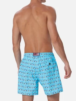 Herren-Badeshorts aus leichtem Stoff Lighting Micro Fantasy mit Lancia Delta-Aufdruck | LANCIA SONDEREDITION