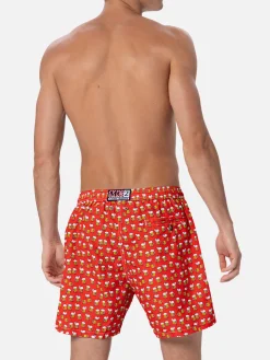 Herren-Badeshorts aus leichtem Stoff Lighting Micro Fantasy mit Bierdruck