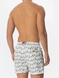 Herren-Badeshorts aus leichtem Stoff mit Portofino-Gin-Print | PORTOFINO DRY GIN SONDEREDITION