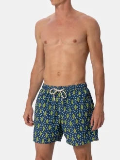 Herren-Badeshorts aus leichtem Stoff Lighting Micro Fantasy mit Uhrenaufdruck