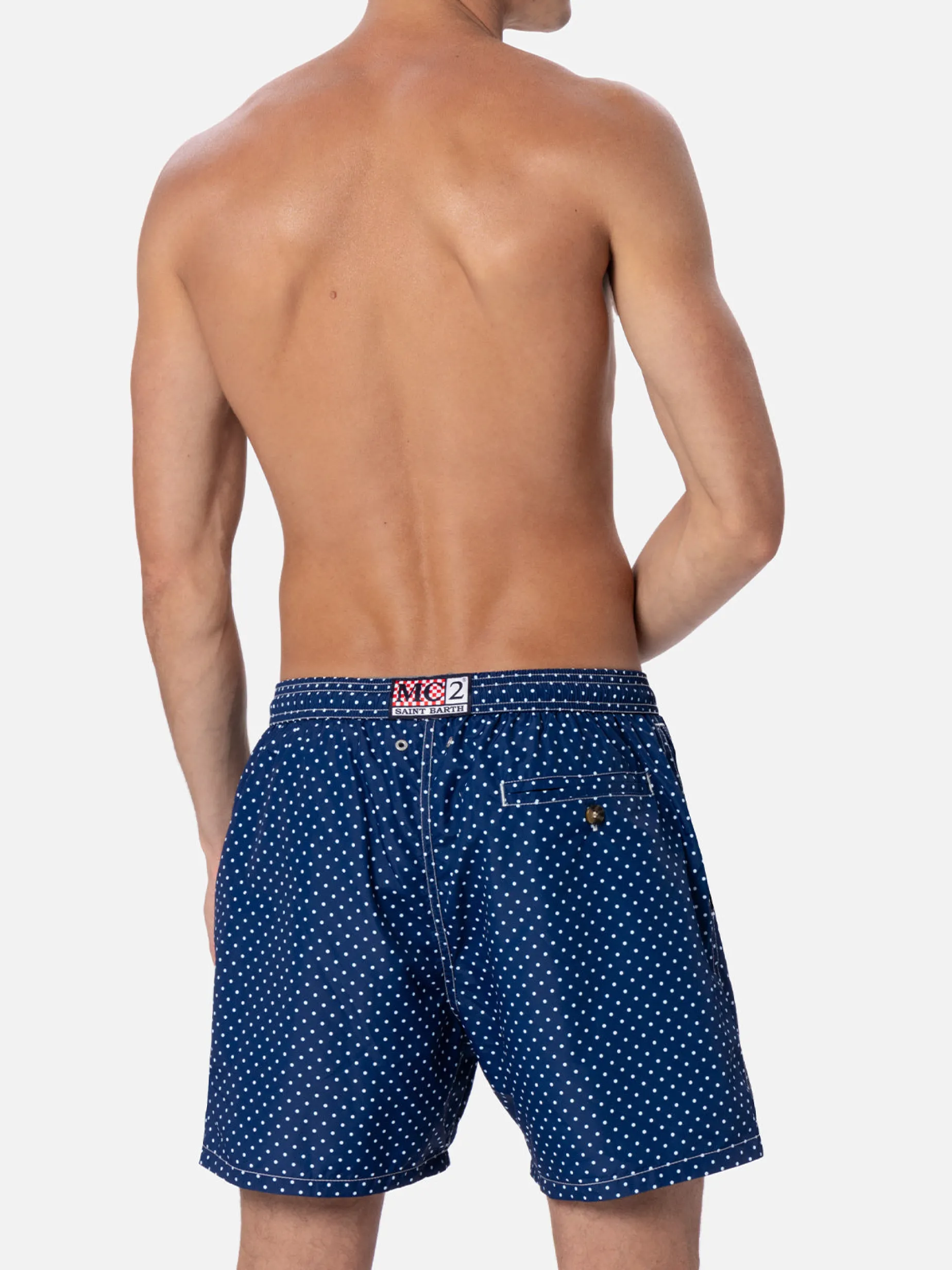 Herren-Badeshorts aus leichtem Stoff Lighting Micro Fantasy mit Polka-Dots-Print