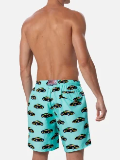 Herren-Badeshorts aus leichtem Stoff Lighting mit Lodola-Autoaufdruck | MARCO LODOLA SPECIAL EDITION