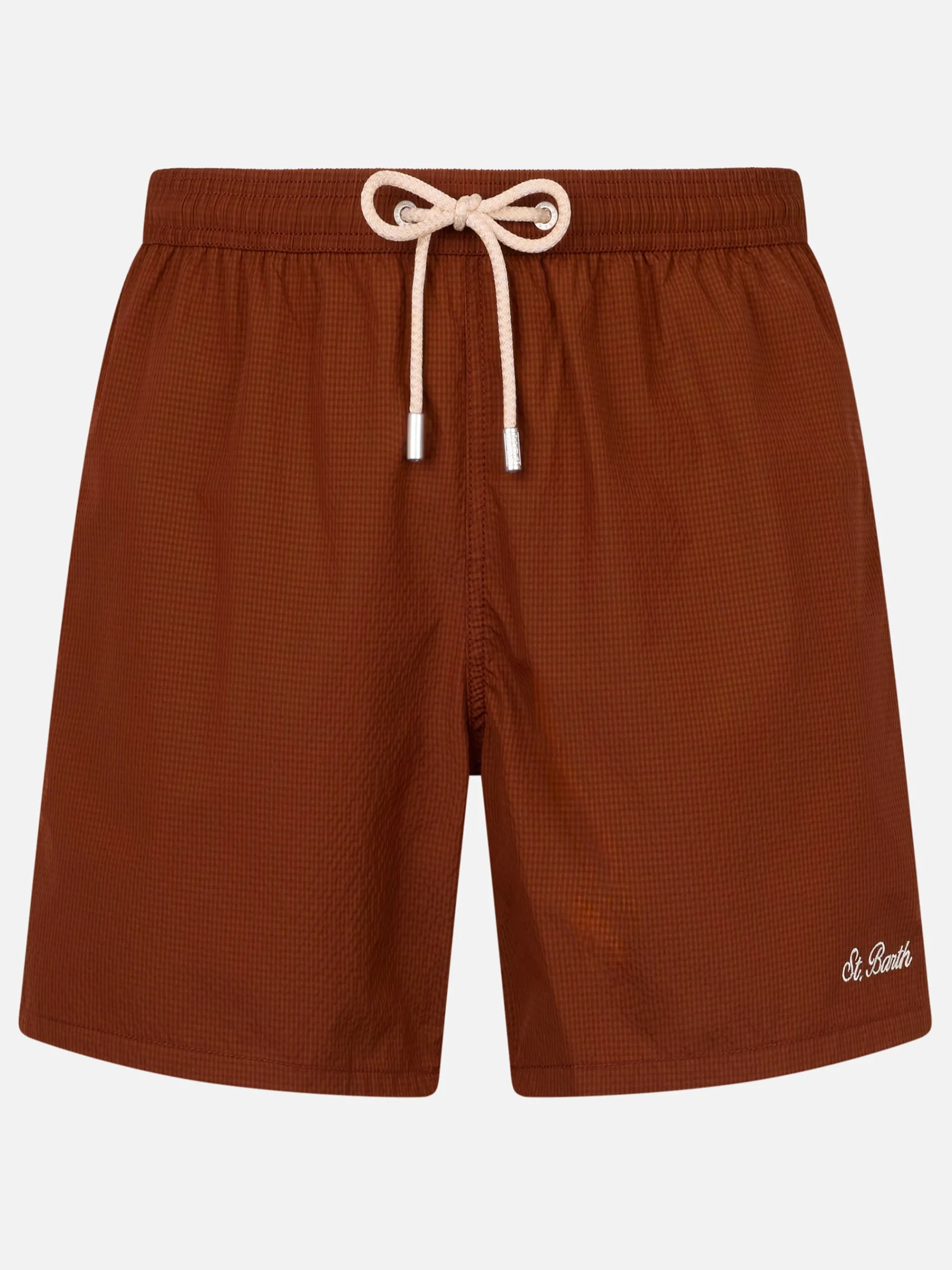 Herren-Badeshorts aus Seersucker Patmos