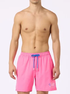 Herren-Badeshorts „Comfort“ mit „Mi girano le palline“-Stickerei | INSULTI LUMINOSI SONDEREDITION