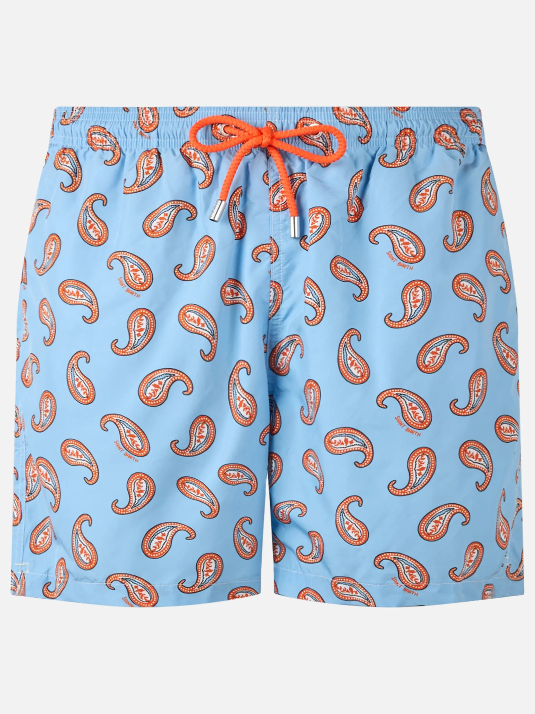 Herren-Badeshorts Lighting aus leichtem Stoff mit Paisley-Print