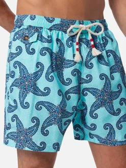 Herren-Badeshorts Lighting 70 aus leichtem Stoff mit Paisley-Print