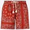 Herren-Badeshorts mit Bandana-Print