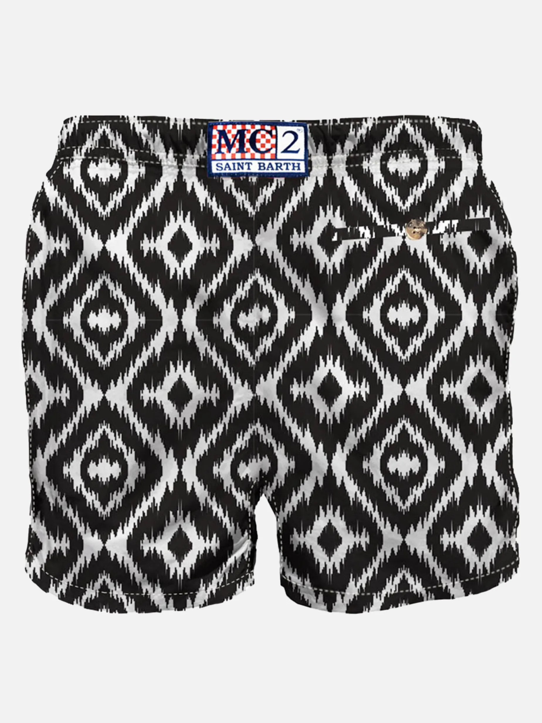 Herren-Badeshorts mit Ethno-Print