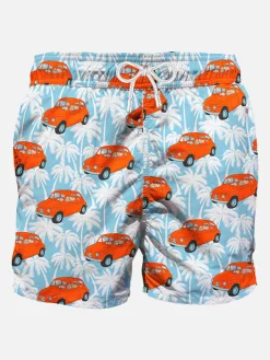 Herren-Badeshorts mit Fiat 500-Autoaufdruck | | FIAT© 500 Sonderedition