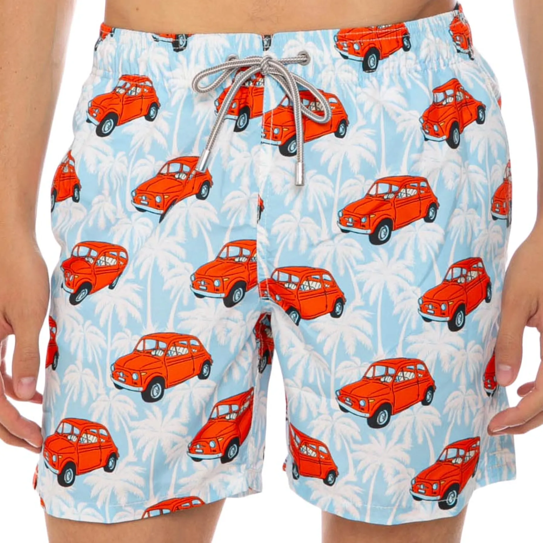 Herren-Badeshorts mit Fiat 500-Autoaufdruck | | FIAT© 500 Sonderedition